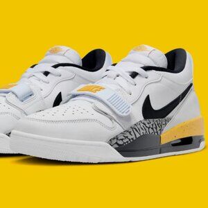 Nike Air Jordan Legacy 312 Low White Black Tour Yellow Ochre Men NBY